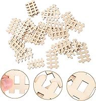 Vista 7 de Uonlytech 100 piezas de decoración para el hogar, cercado decorativo para el hogar, valla decorativa, mini valla en miniatura, adorno de valla