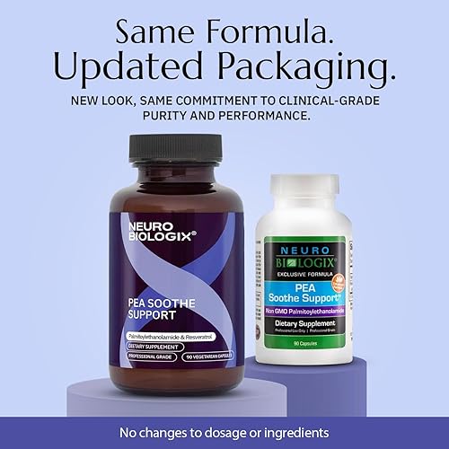 Miniatura 2 de Neuro biologix Apoyo calmante de guisantes para hombres y mujeres, fórmula de guisantes y resveratrol para comodidad, movilidad, salud nerviosa