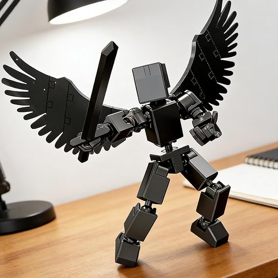 Action Figures, 3D Printed Action Figure, Multi-Jointed Movable Roblot Toys, DIY Educational Movable Joints, Robot Motion Figures For Kids Collectors Game Lovers Desktop Decorations