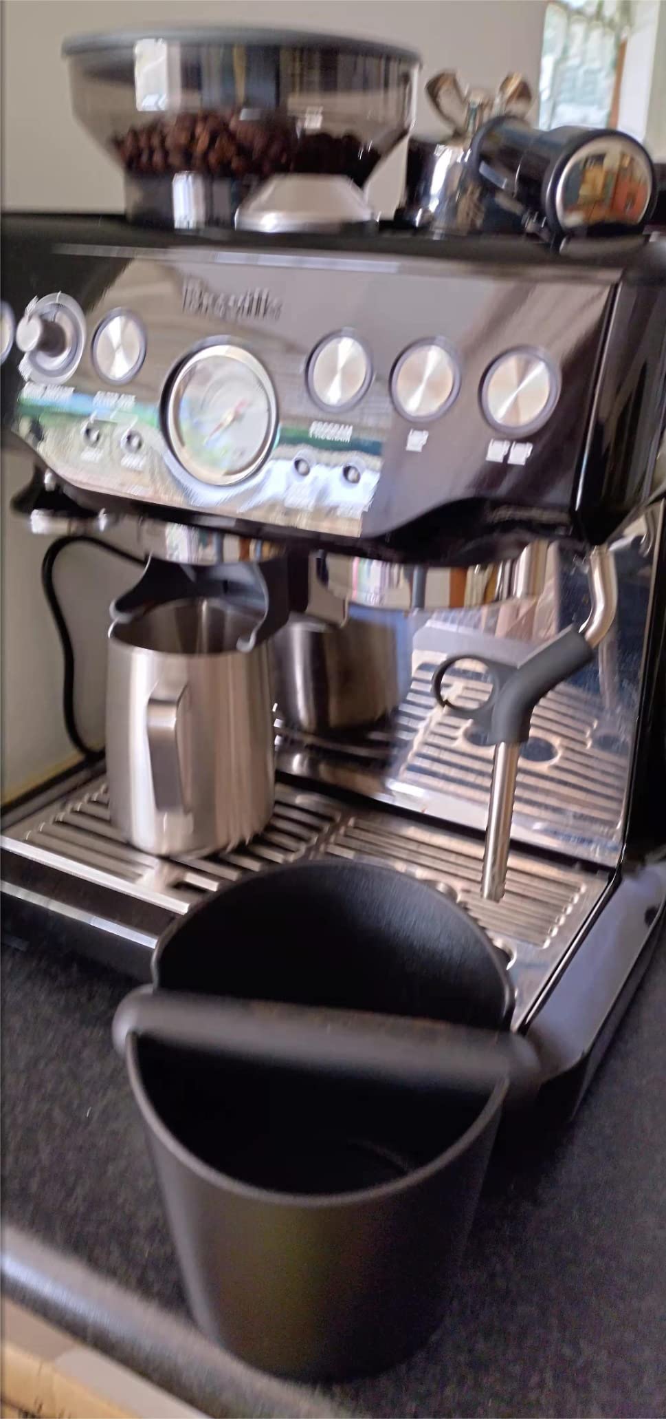 Espresso Coffee Knock Box for Barista, ABS Coffee Grind Knock Box ...