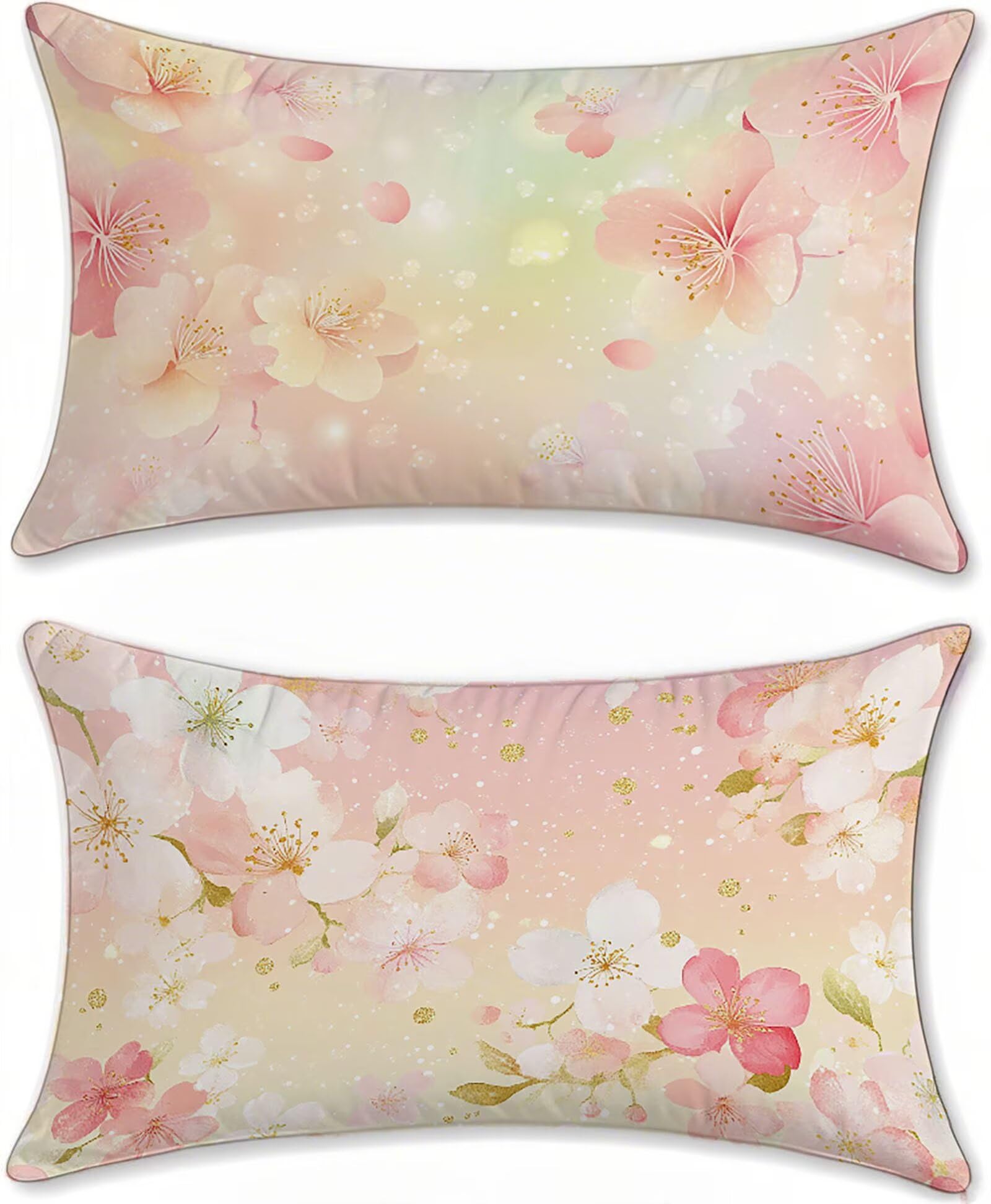 Housse coussin exterieur impermeable 40x70 velours lot de 2