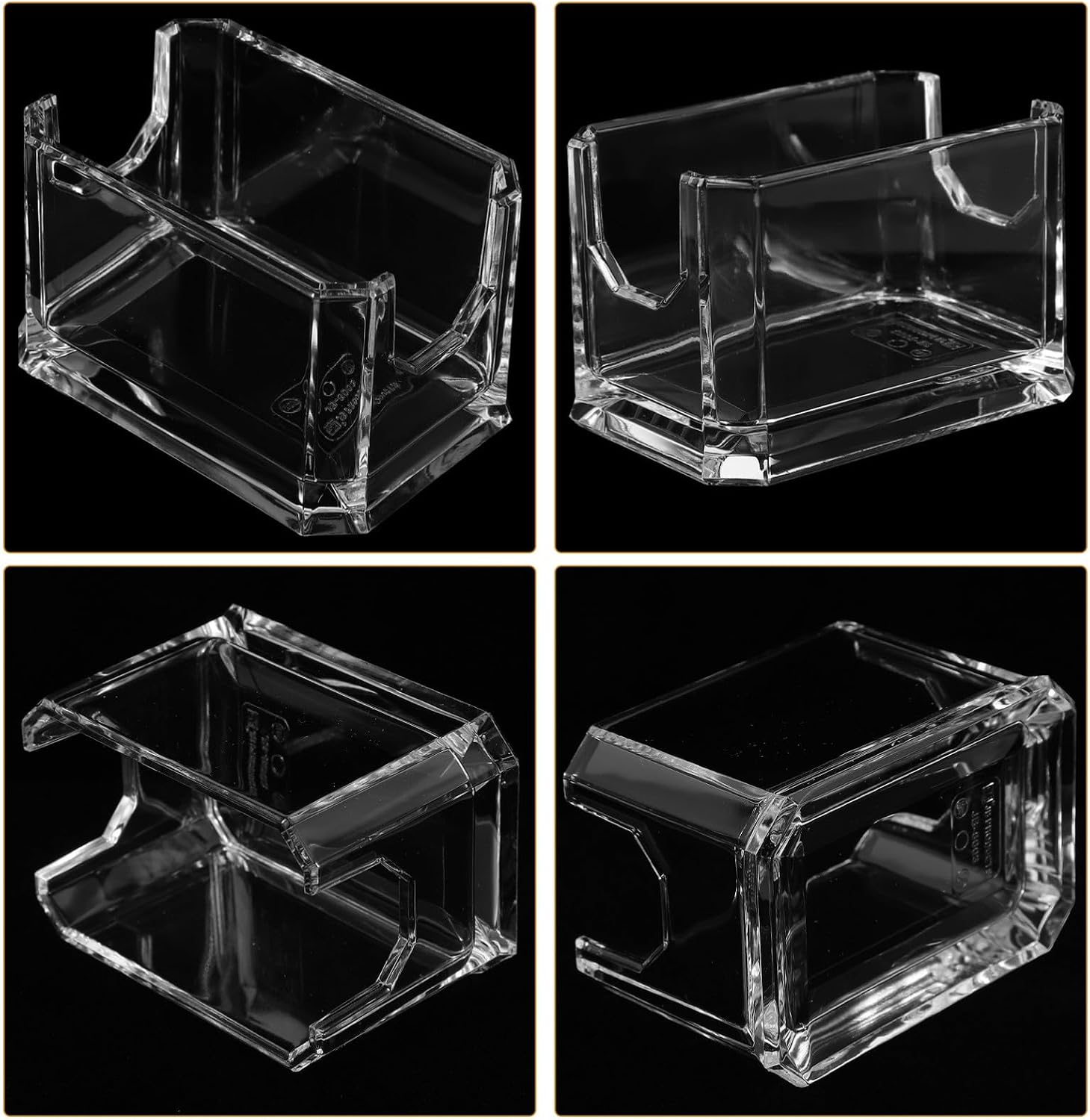 Acrylic Tea Bag Storage Box Holder for Sugar Candy Organizing