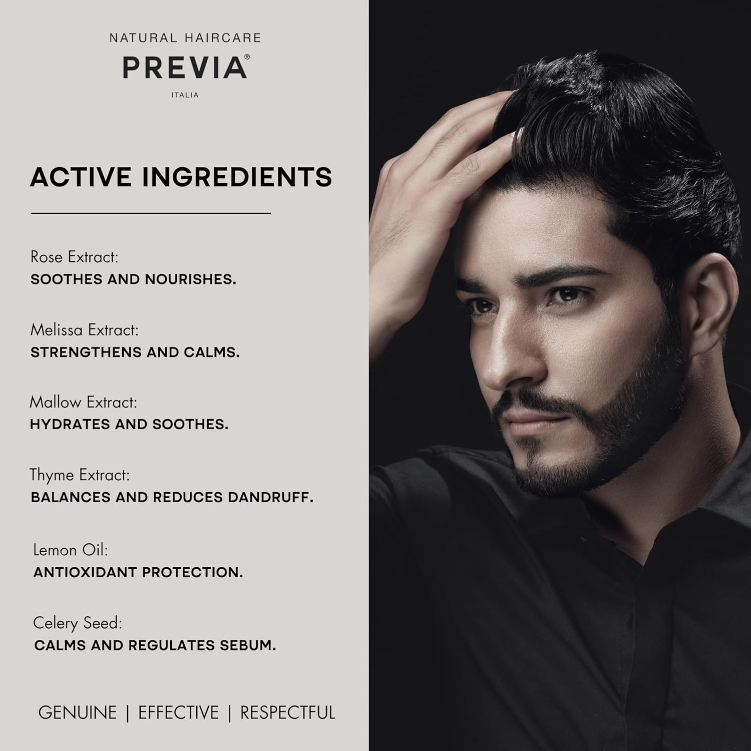 PREVIA Extralife Oily Dandruff Cleansing Shampoo | Natural Ingredients for Scalp Balance | Paraben Free, Vegan, Cruelty-Free, Dermatologically Tested | 11.83 oz