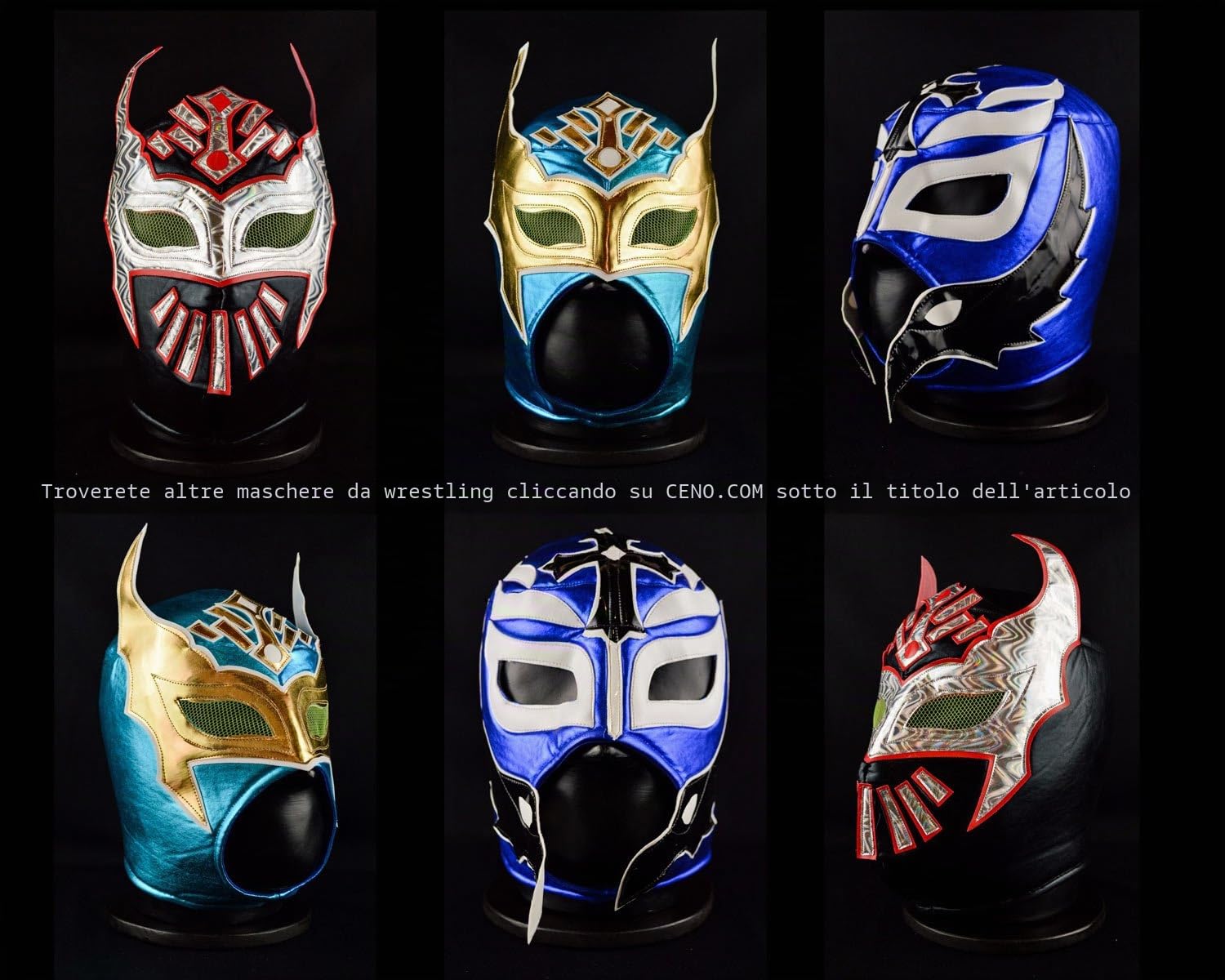 CENO Maschera da wrestling Blue Hero Luchador Lucha Libre Maschere