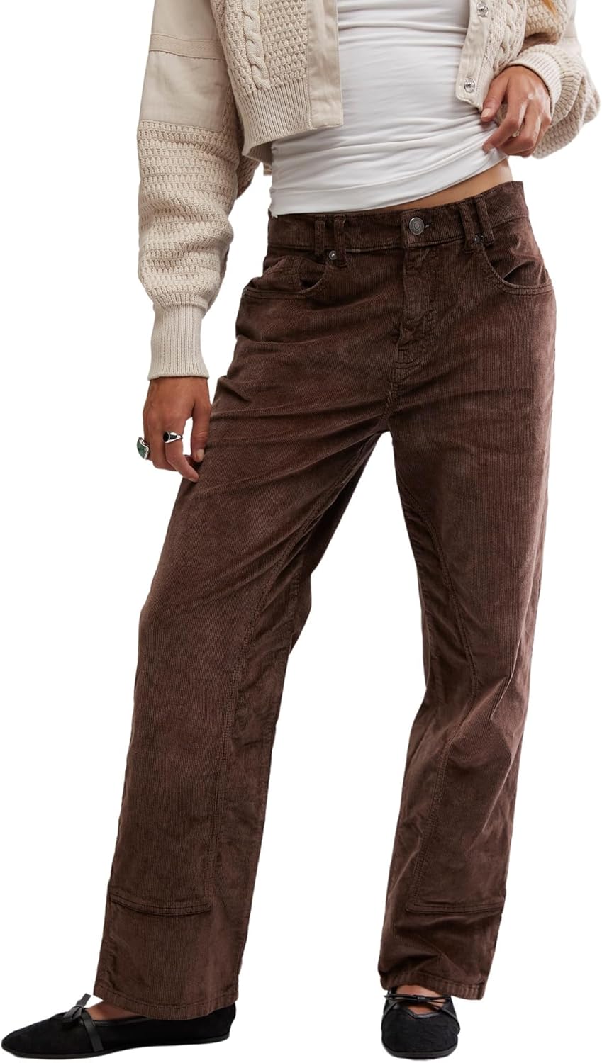 Free People Womens Risk Taker Cord Straight