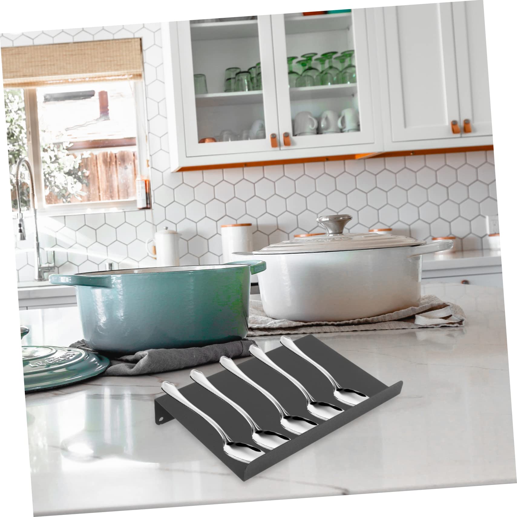 Organizador de Especias de Cajón, Estante de Cocina Móvil, Aluminio Negro