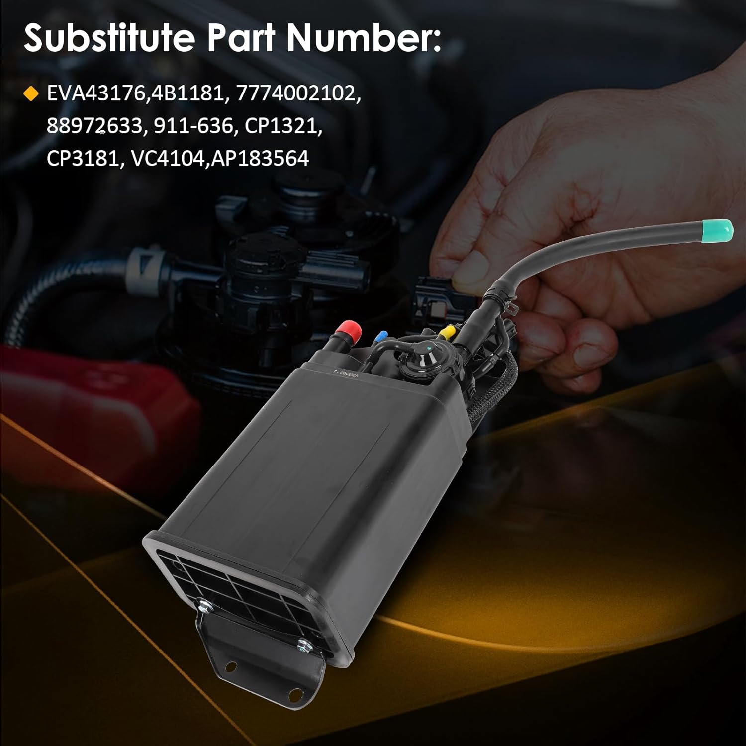 Vapor Canister Fit for Chevrolet Prizm 1.8L,for Toyota Corolla 1.8L Replace CP1321,VC4104