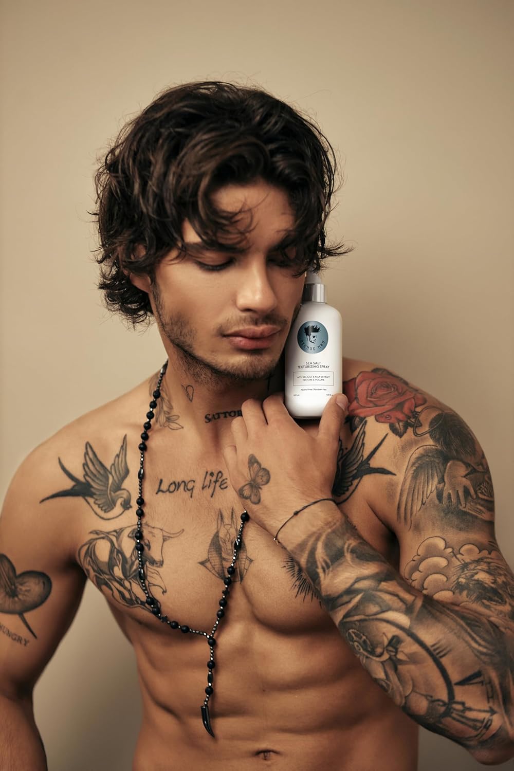 Avenue Man Sea Salt Spray for Men - Texturizing & Thickening Sea Salt Hair Spray for Men with Kelp and Brown Seaweed Extract - Paraben, Sulfate-Free - Add Volume and Texture Beach Hairspray 6.76 Oz - Image 4