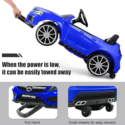 Miniatura 3 de Vehículos eléctricos Benz con licencia de 12 V, con control remoto para padres, cinturones de seguridad de cinco puntos, faros, MP3, puerto USB,