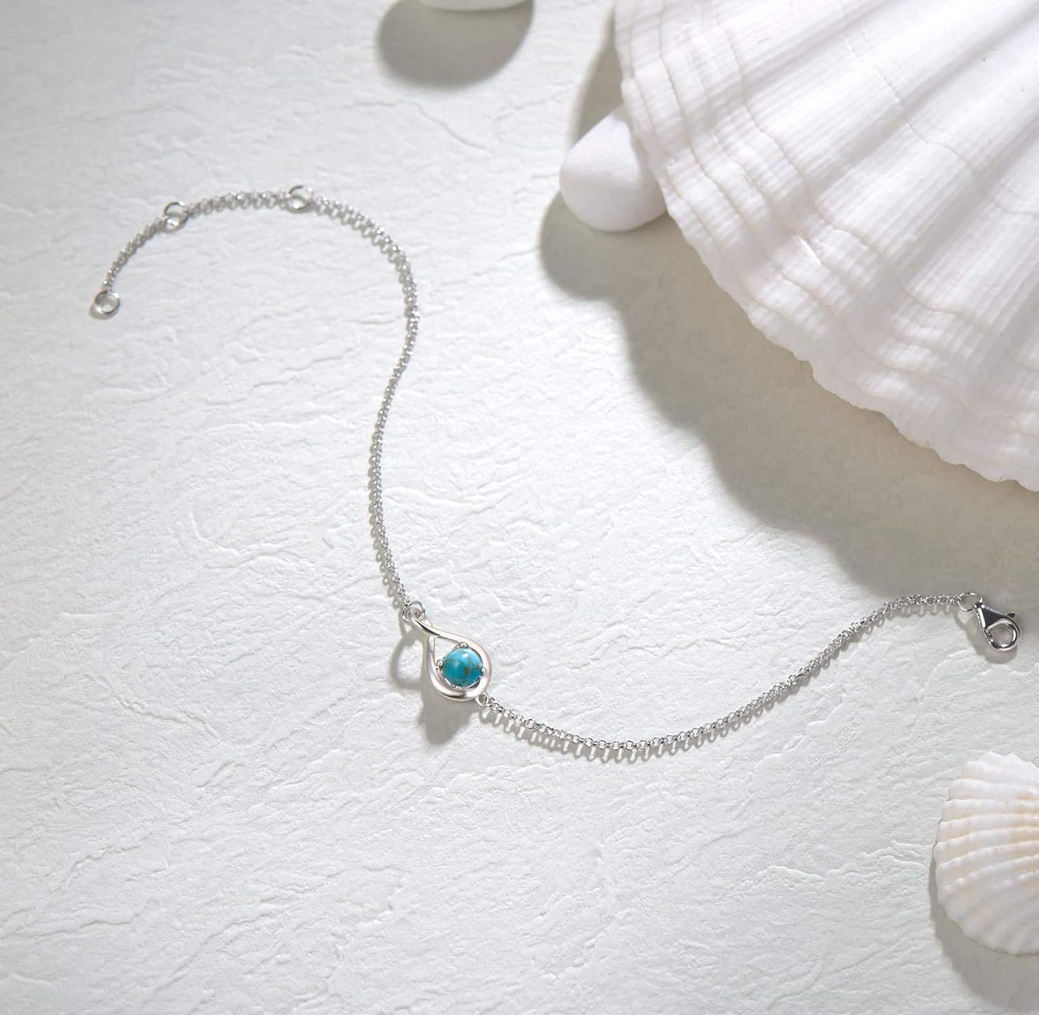 FANCIME Love Bracelet 925 Sterling Silver Infinity Birthstone Bracelets for Women Fine Jewelry Birthday Mothers Day Gifts for Her Mom Wife, Chain Length 6.7"+1.2" Extend - Image 4