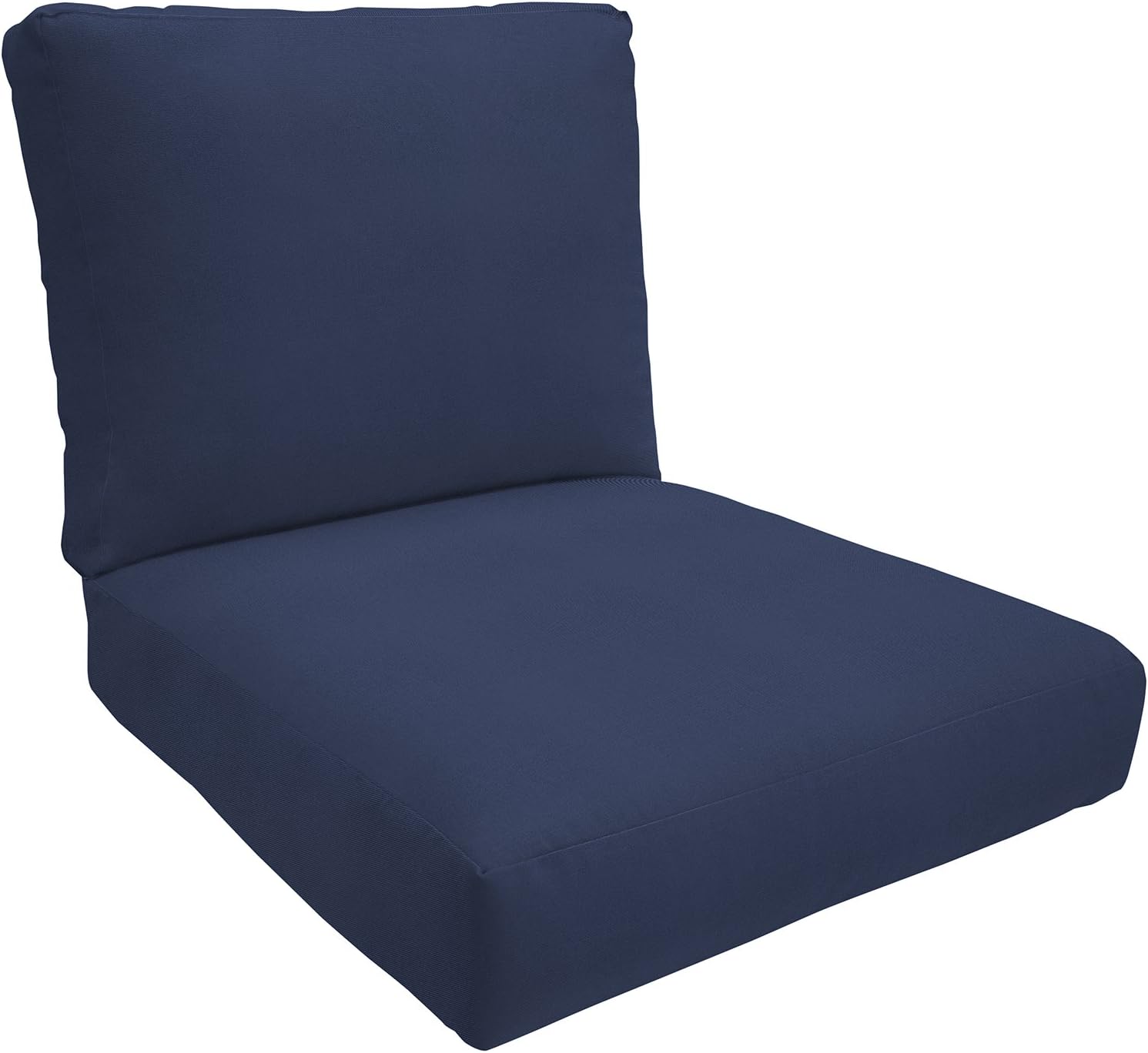 Eddie Bauer Home Deep Seating Outdoor Lounge Cushion, Knife Edge, 26" X 26" X 5", Canvas Navy