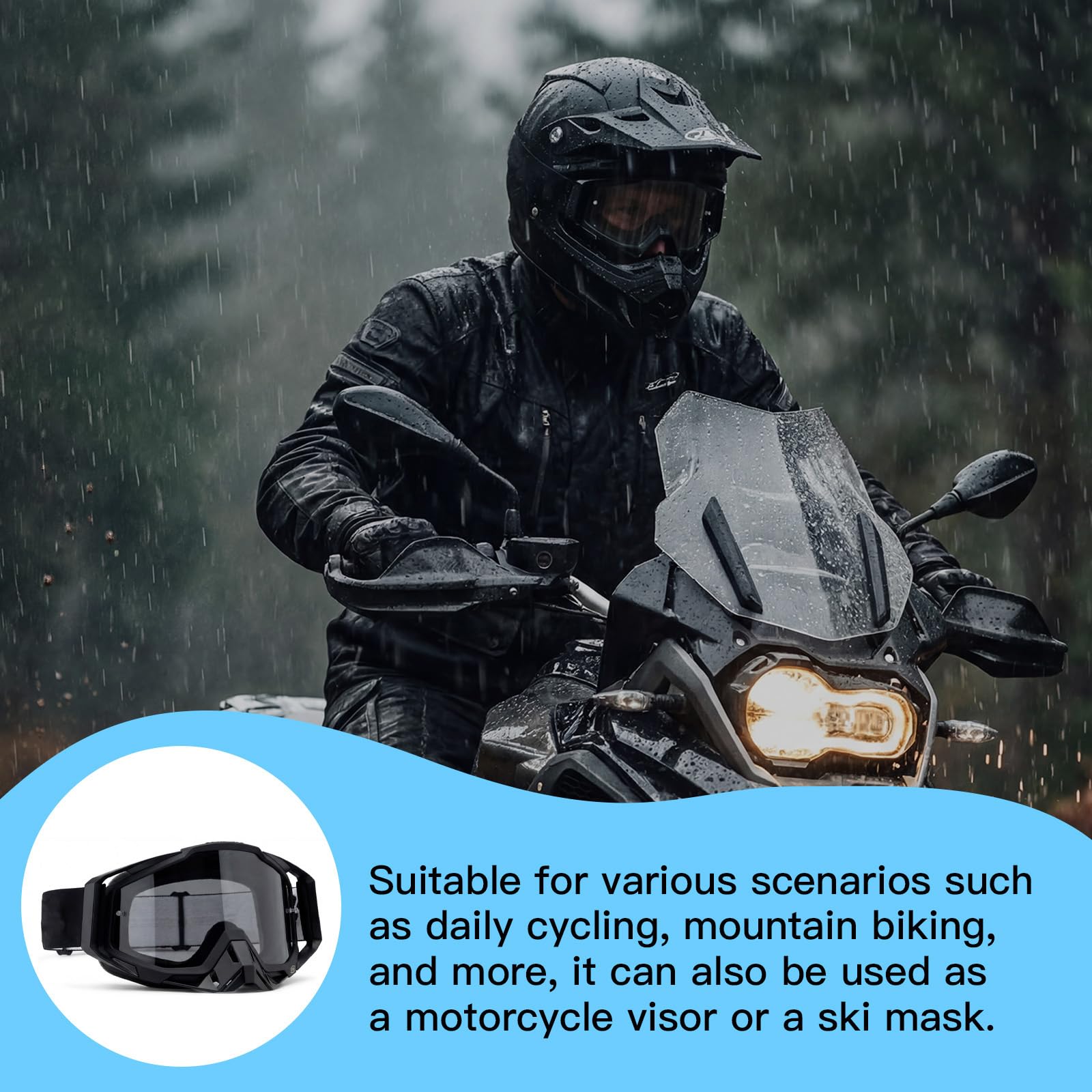 Gogle motocrossowe, gogle crossowe, gogle motocyklowe, gogle off-road, gogle do dirt bike, gogle MTB, gogle motocrossowe dla mężczyzn i kobiet