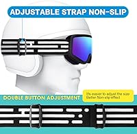 Vista 5 de EasYoung Gafas de esquí y snowboard para niños, jóvenes, niños y niñas de 3 a 15 años