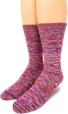WARRIOR ALPACA SOCKS - Marled Best Friends Hand-Cranked Ankle/Mid-Crew Socks