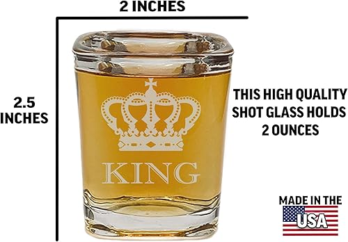 Miniatura 3 de Rogue River Tactical Regalo cuadrado divertido de cristal de chupito para él, marido, papá, padre, broma, regalo de broma