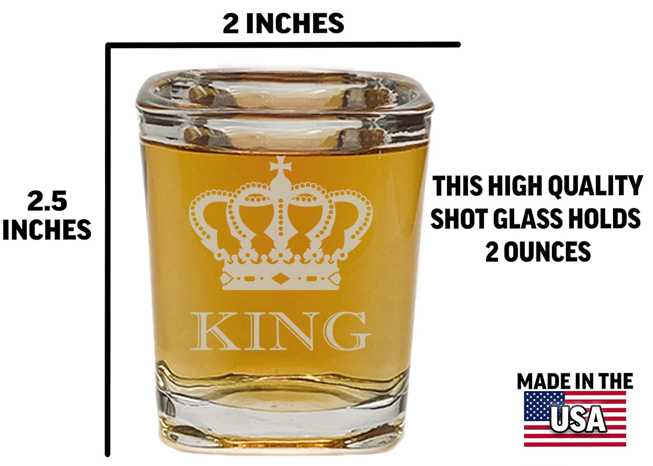 Rogue River Tactical Funny Shot Glass - This Guy Is Awesome Square Glass Gift For Men