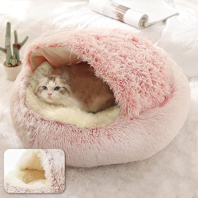 Cama Redonda Perro Pequeño 50cm Suave miniatura 4