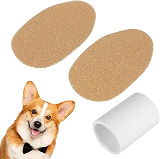 SUPVOX 1 Pair of Dog Ear Stand Up Support Tools: Ear Posting Kit with Tape and Stickers for Doberman Corgi & More - Adjustable Posting Aid for Dog Care