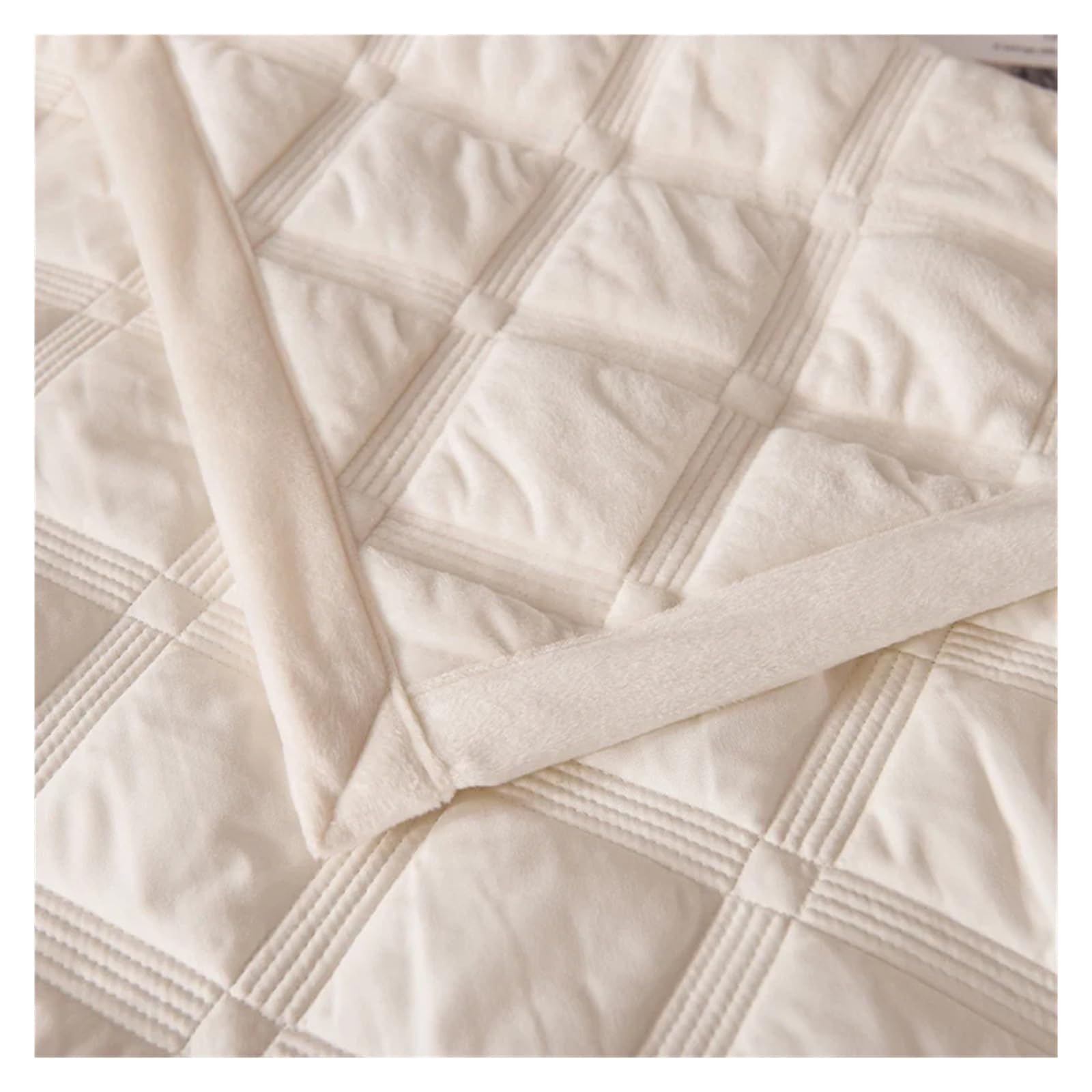 ADOVZ Copriletto invernale in velluto spesso sul letto coperta plaid copriletto coprimaterasso trapunta biancheria da letto Copriletti Compatible with lenzuolo matrimoniale,Lenzuola