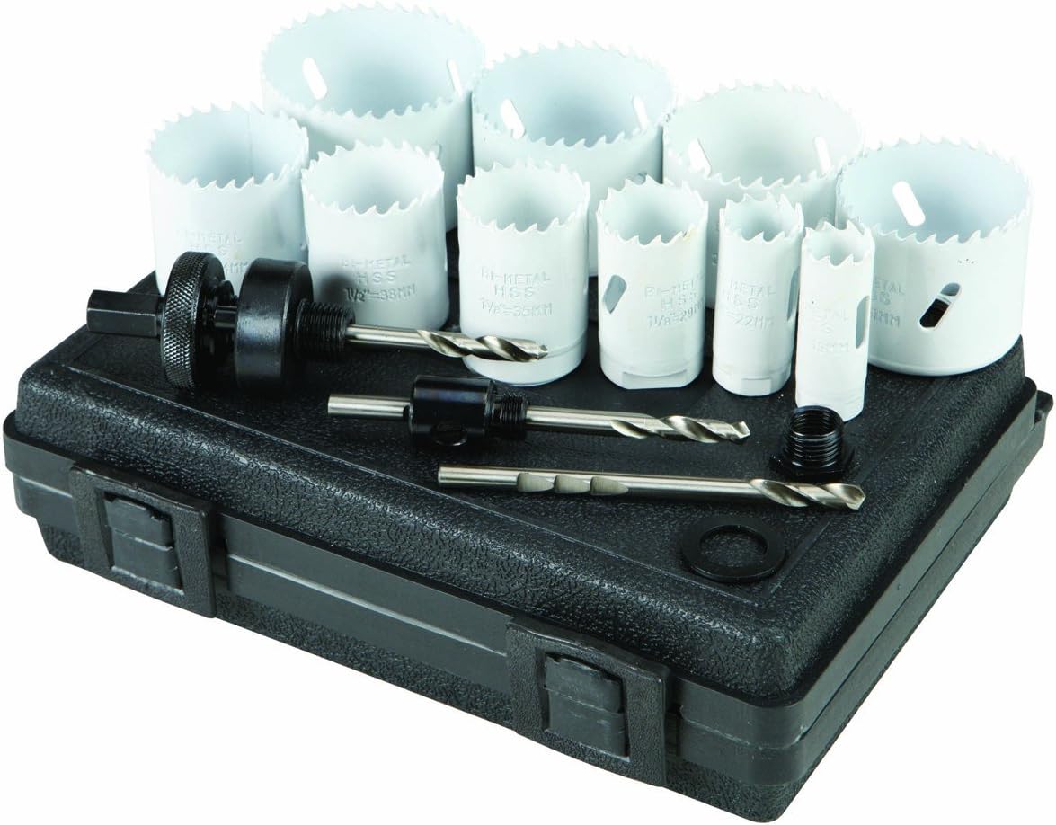 13 Piece Bi-metal Hole Saw Set with Carrying Case