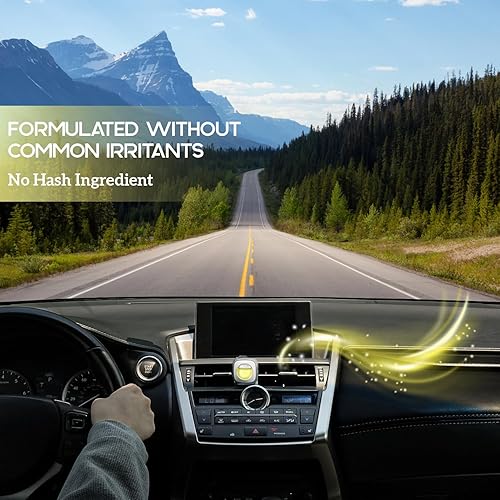 Miniatura 5 de Air Jungles Clip para ambientador de automóvil con aroma a jengibre y limón, 6 clips de ventilación para ambientador, 0.1 fl oz cada uno,