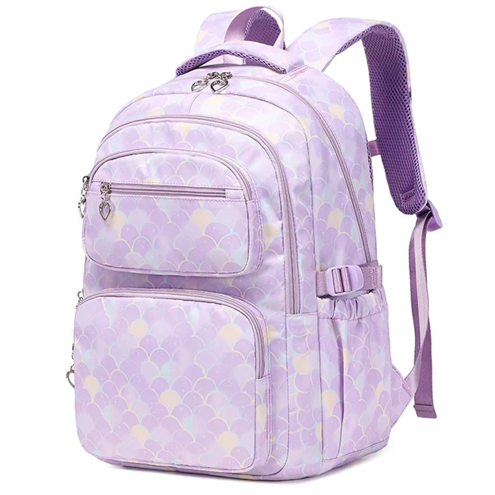 Mädchen-Rucksack for Grundschulkinder, Schulranzen-Set, süße Schulrucksäcke for Mädchen, wasserabweisend Schultaschen Set(Color 1)