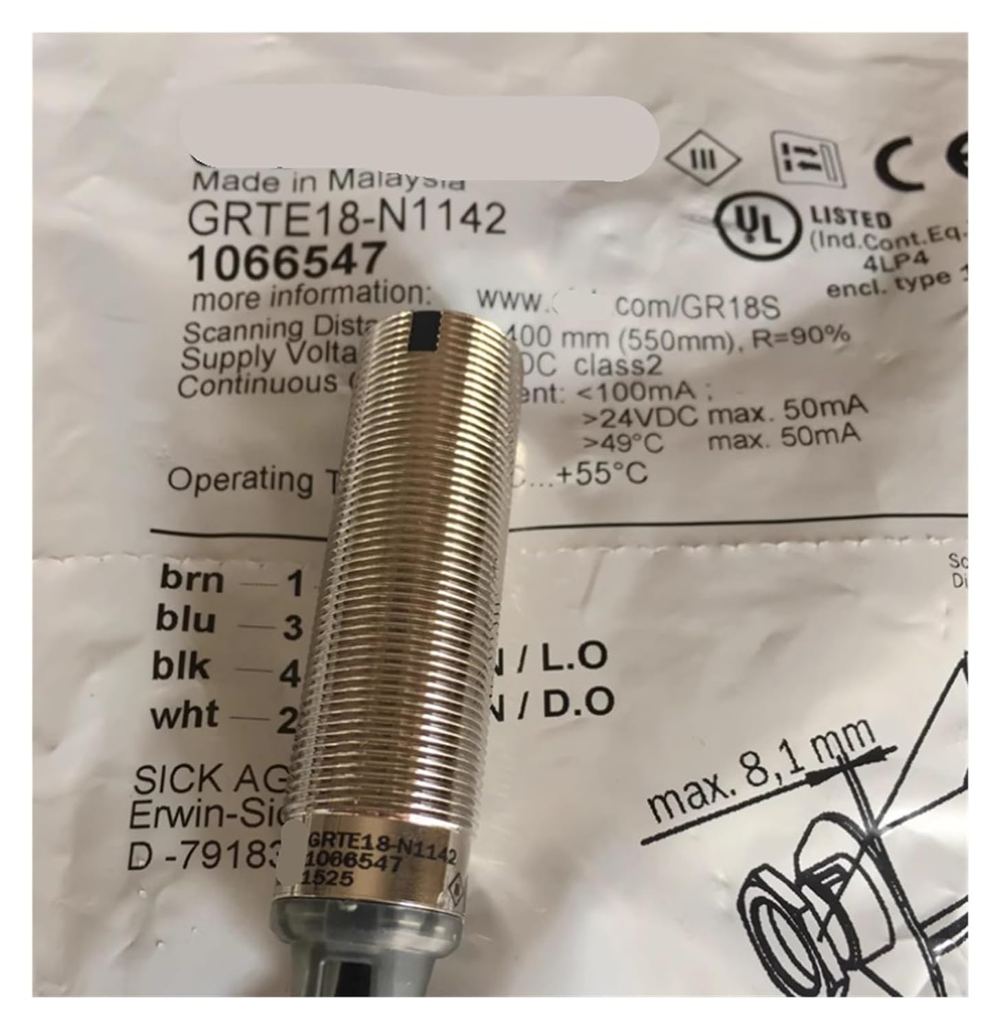 Photoelectric Switch GRTB18-P2412 GRTE18-N1142 GRTE18-P1142 GRTE18-N1162 GRTE18-P1162(GRTE18-P1142)
