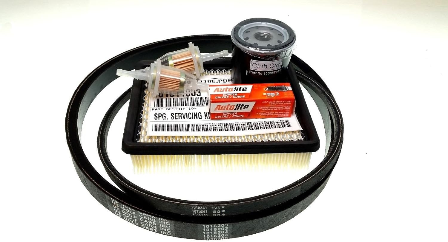 CLUB CAR DRIVE/STARTER BELT with TUNE UP KIT 1993-95-96 DS 1016203 1015241