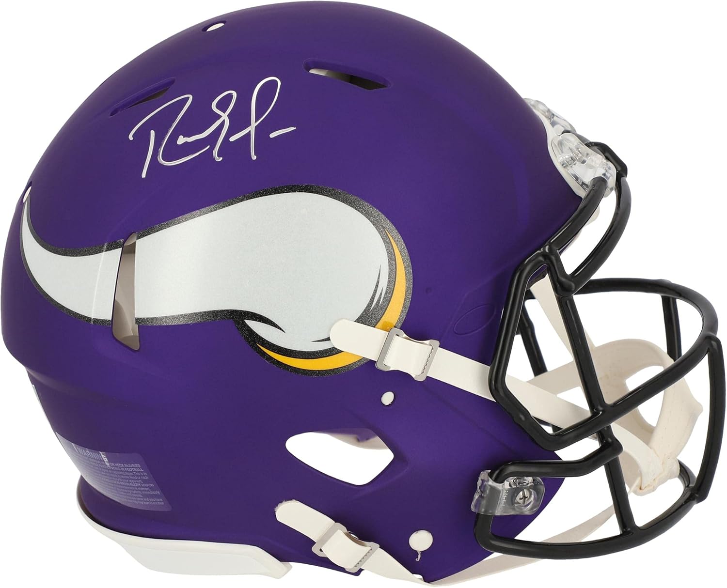 Randy Moss Minnesota Vikings Autographed Riddell Speed Authentic Helmet - Autographed NFL Helmets