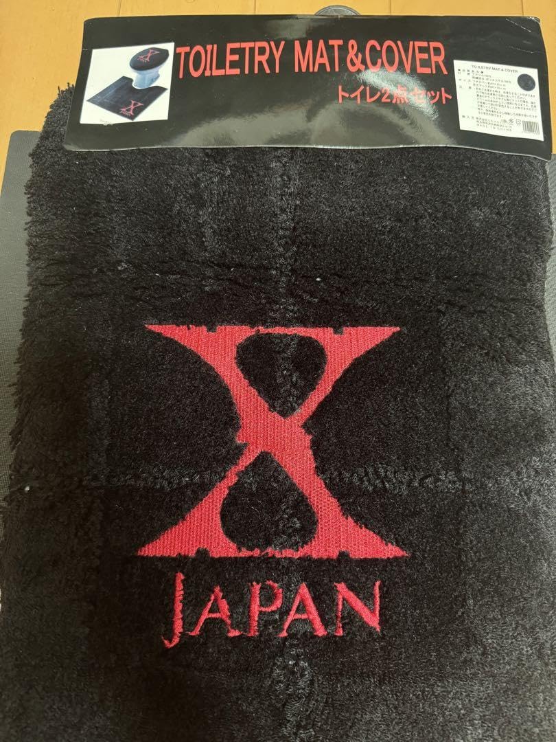 新品・未使用 XJAPAN トイレマット ＆ カバー セット 【限定グッズ】 新品・未使用 XJAPAN トイレマット ＆ カバー セット 【限定
