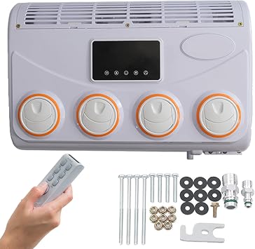 12V/24V Motorhome Air Conditioner,Air Conditioner Evaporator Assembly,DC Air Conditioner,Car Roof Air Conditioner Fan Set,Mini Air Conditioner for Car,Caravan,Truck,12V