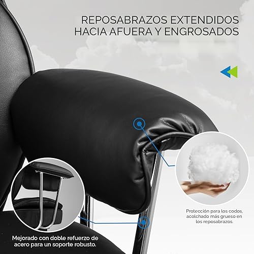 Vista 6 de GTRACING Silla para videojuegos, silla de oficina con soporte lumbar de resorte de bolsillo, ergonómica y cómoda, silla de escritorio de oficina
