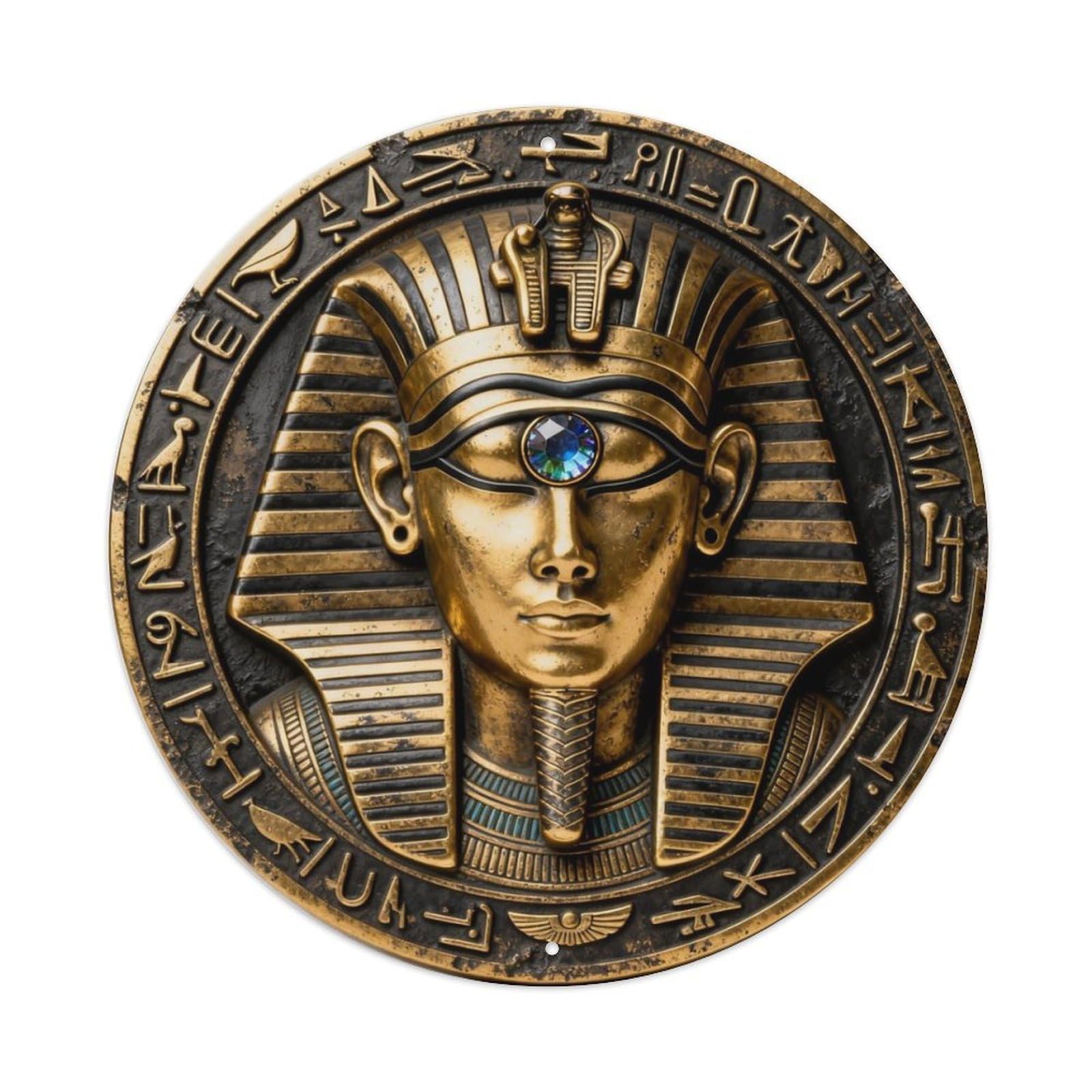Horus Eye Protect Pharaoh Metal Tin Sign Plaque