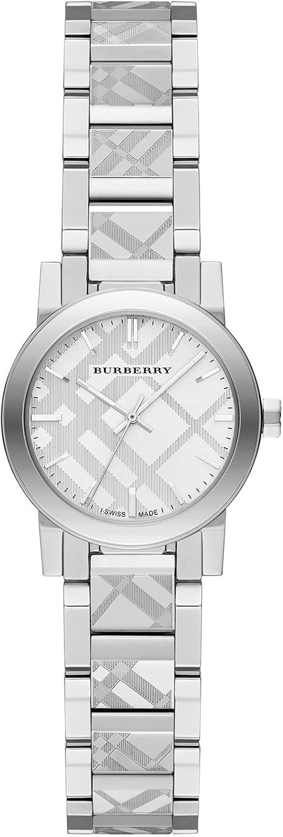 burberry silver watch