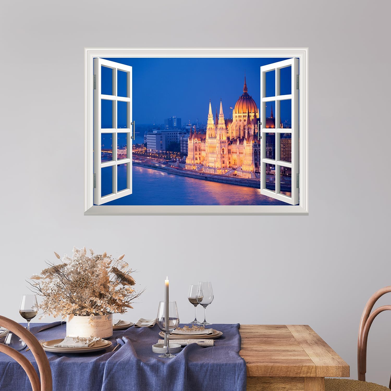 wall26 Self-Adhesive Wallpaper Large Wall Mural Series (36"x48", Beautiful View of a Grand Palace)
