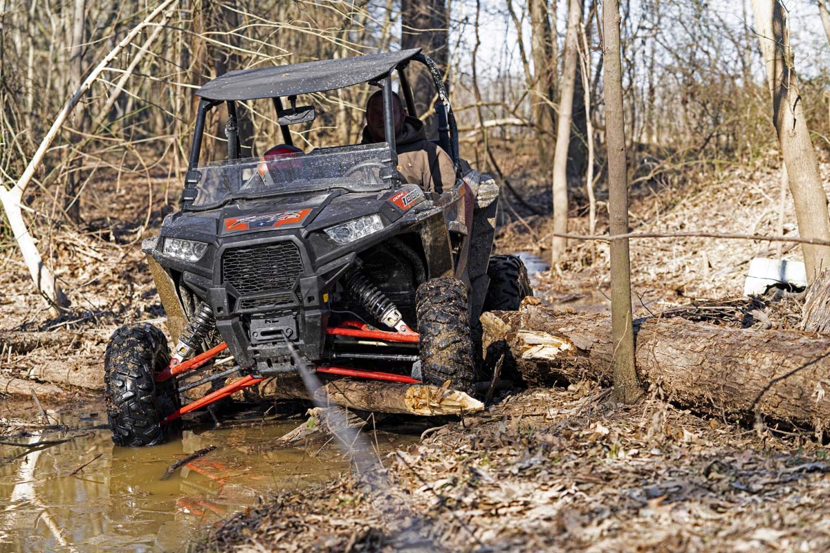 Rough Country Placa de montaje de cabrestante Polaris RZR 1000 1000XP negro 93042