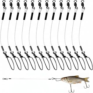 Fluorocarbon-Vorfach 30 cm, 12 Stück