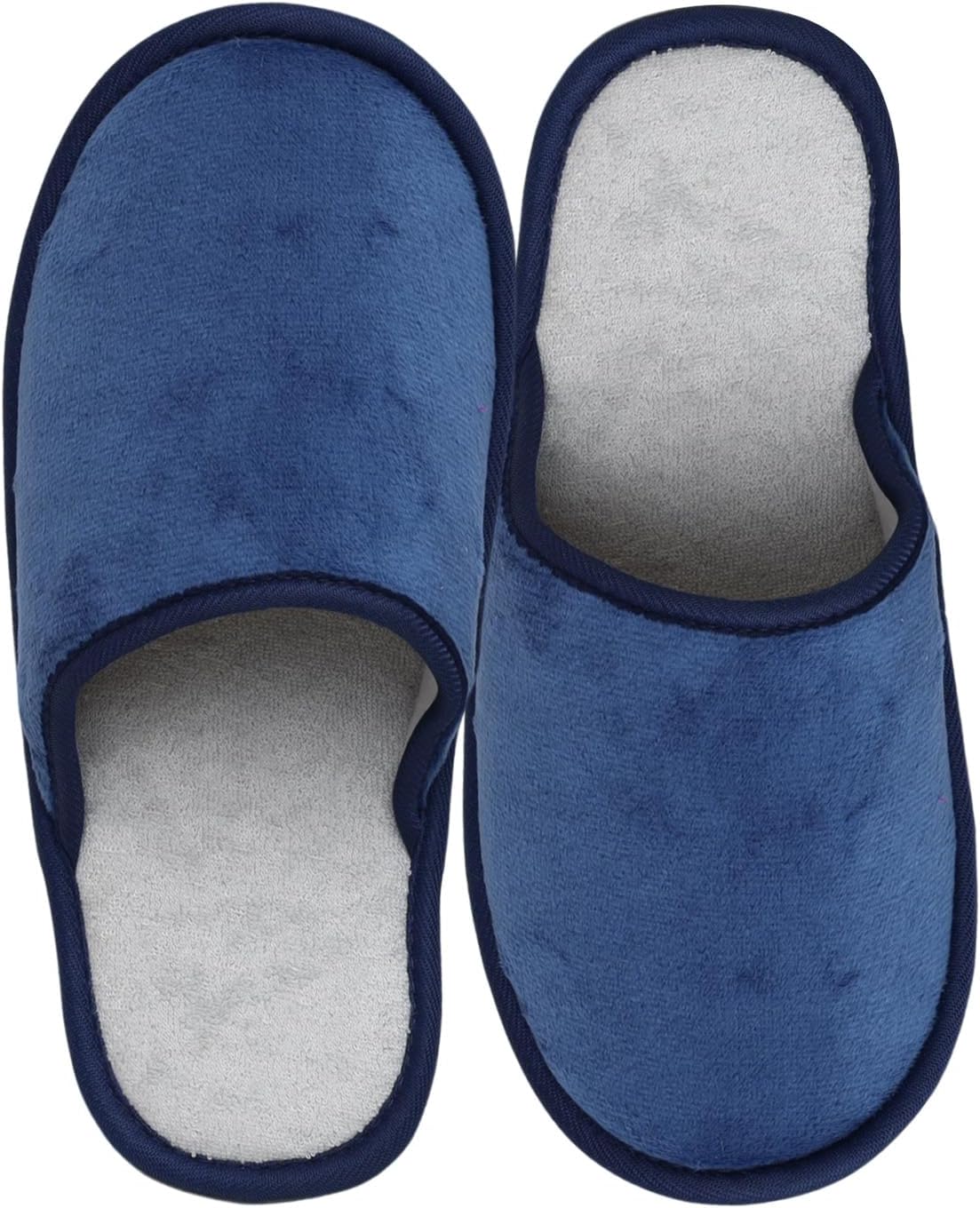 murmur Women Men House Ultrathin Soft-lightweight Slient Quite Sole Non-slip Indoor Bedroom Bath Barefoot Slip on Non Disposable Washable Spa Slippers Shoes for Home Travel Guest Unisex