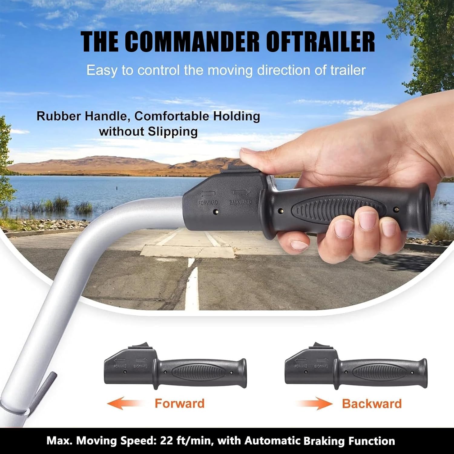 Electric Trailer Mover, Heavy-Duty Remote Control Dolly for Effortless Moving of Trailers, Caravans, and Boats