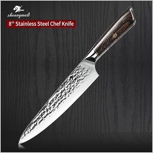 Miniatura 2 de GOND 8 Inch Chef Kitchen Knife High Carbon Stainless Steel Cooking Tool Slicing Knives Cutting Meat Vegetable Kitchen Knives Sharp Chefs Steak