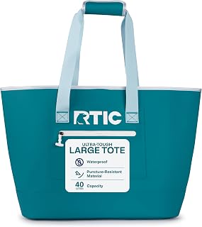 RTIC Ultra-Tough Tote Bag, Waterproof for Beach, Pool, Towel, Grocery, Shopping, Heavy-Duty, Puncture Resistant