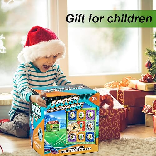 Miniatura 4 de Juego de alfombrillas de juego de pelota de fútbol, juego de mini juguetes de fútbol para patio trasero, exteriores e interiores con fútbol