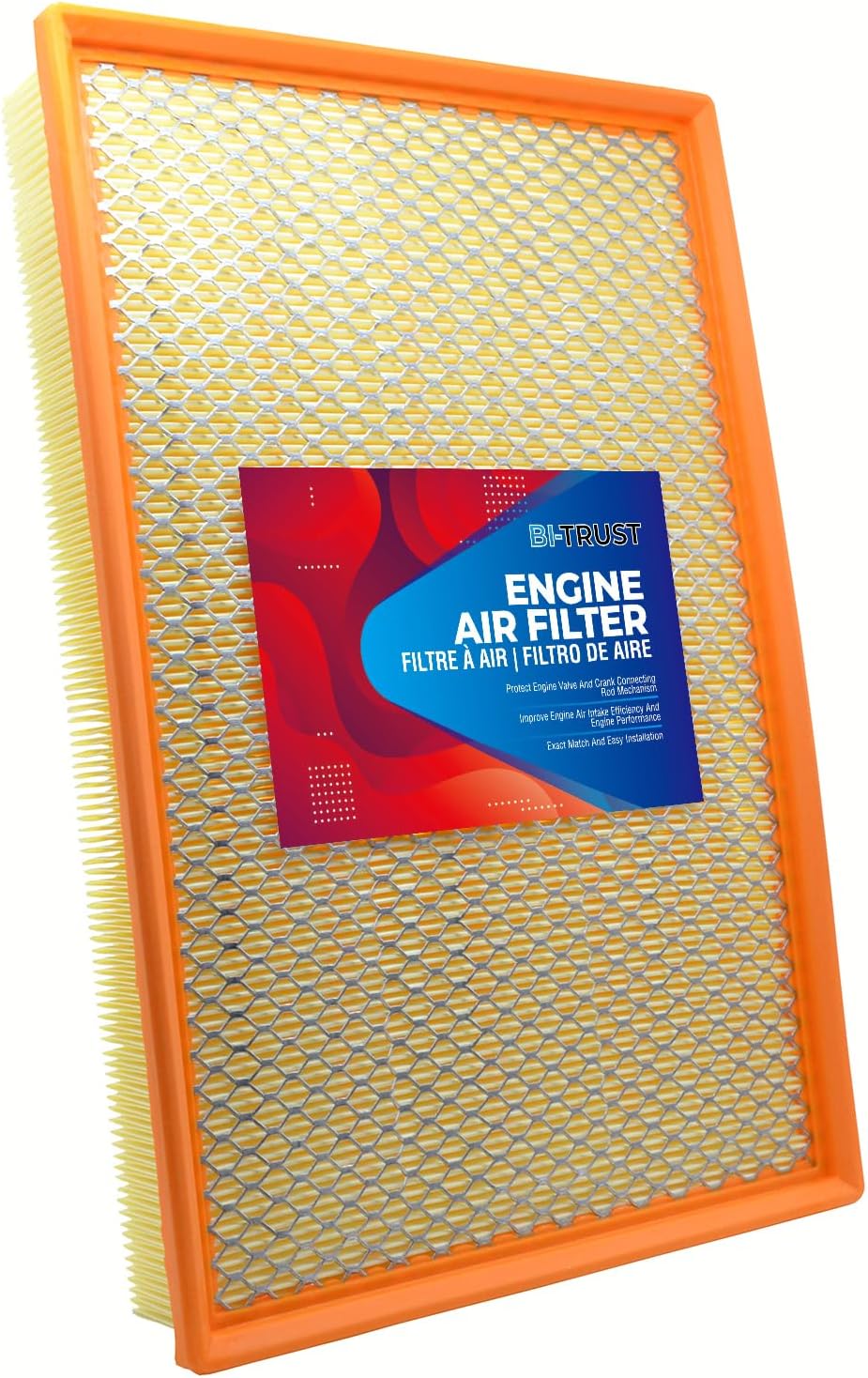 Engine Air Filter - Compatible with Dodge & for Ram Series (Up To 5500) 2002-2024 - Premium Cellulose Media - OEM #68190705AA, #99191548A - Interchange #CA11960, #PA10022