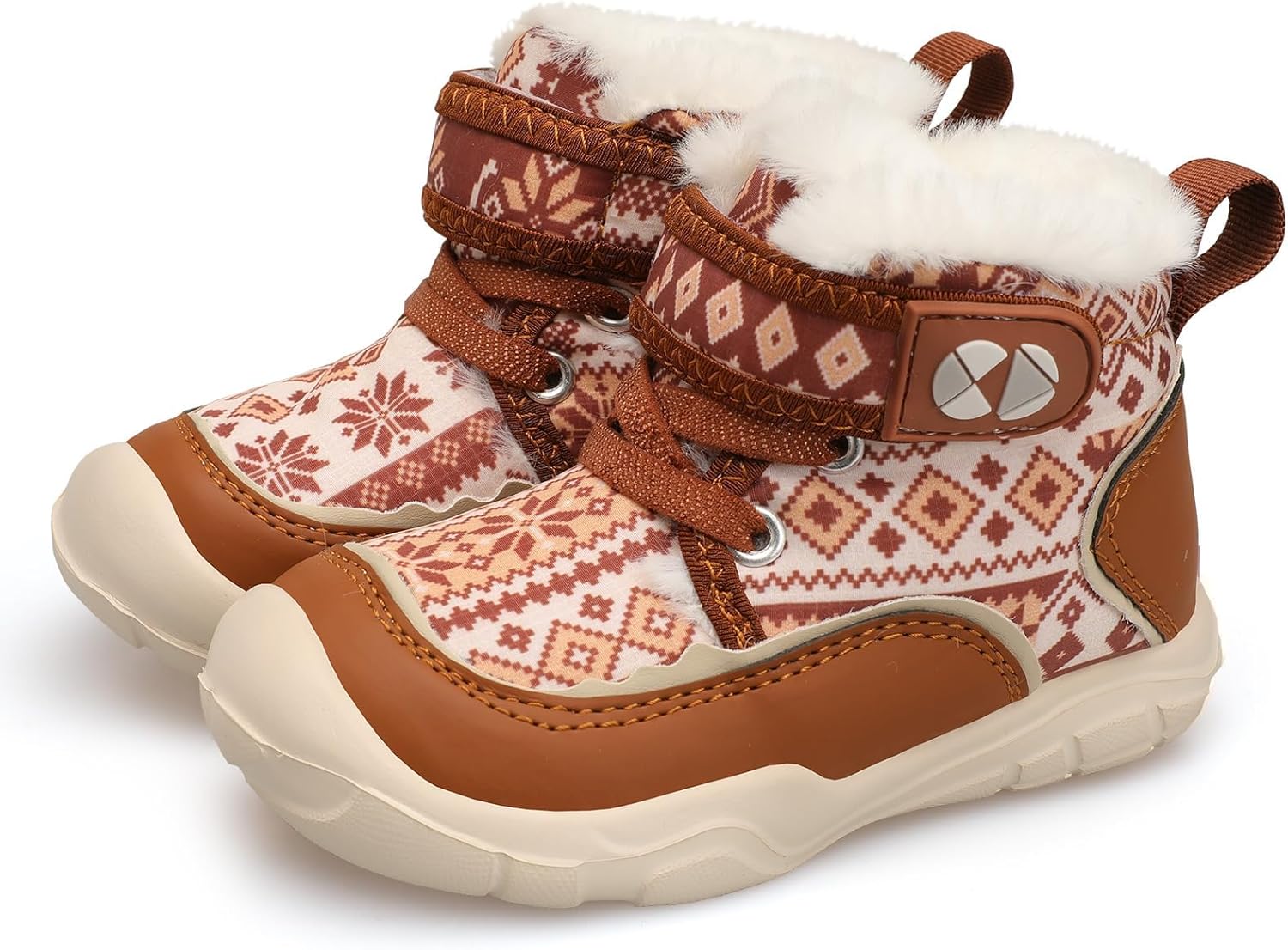 Centipede Demon Toddler Boots Boys Girls Winter Boots Waterproof Fleece Kids Snow Boots Faux Fur Booties Warm Walking Shoes for Indoor Outdoor