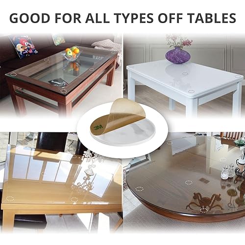 Miniatura 39 de X-Protector Parachoques para puerta de gabinete, 100 unidades, parachoques transparentes de silicona de 1/2 pulgada, parachoques ideales