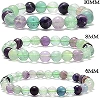 Vista 258 de 200 cuentas redondas y sueltas de cristal de cuarzo gris natural de 0.32 pulgadas (8 mm) para joyería y manualidades