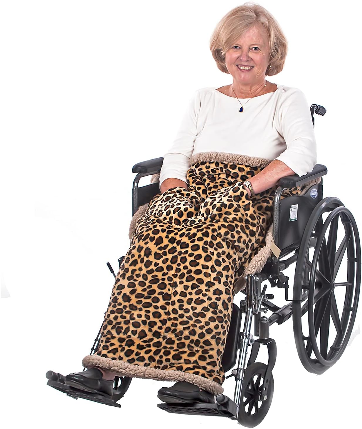 Granny Jo Products Heavyweight Wheelchair Blanket, Animal Print