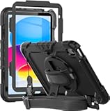 Herize Case Compatible with iPad &lpar;A16&rpar; 11th 2025&sol;10th Generation 2022 with Screen Protector Pen Holder &vert; Heavy Duty Shockproof Rugged Protective Case W&sol;Handle Shoulder Strap