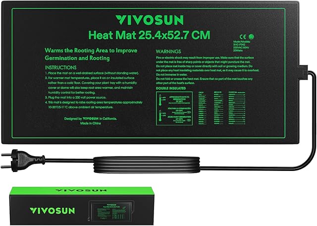 VIVOSUN VIVOSUN Setzling Heizmatte MET zertifizierte hydroponische Gewächshäuser — Anzucht