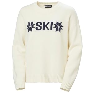 Helly-Hansen Bliss Ski Knit Sweater - Womens Stylish Warm Long Sleeve Pullover for Winter Sports Casual Wear